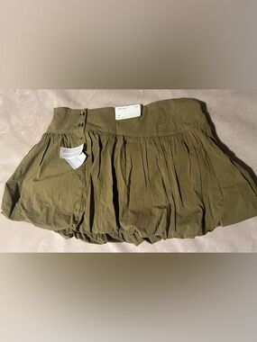 American Eagle Olive Green Bubble Skort